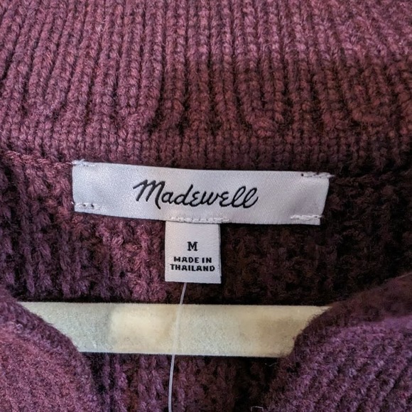 Madewell Waffle-Knit Henley Sweater - Picture 3 of 6